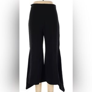 Rumere Black Tulip Flare Pants wide leg Culottes  size 42 US 12